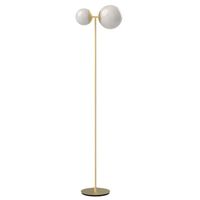 Biba Vloerlamp Wit & Messing