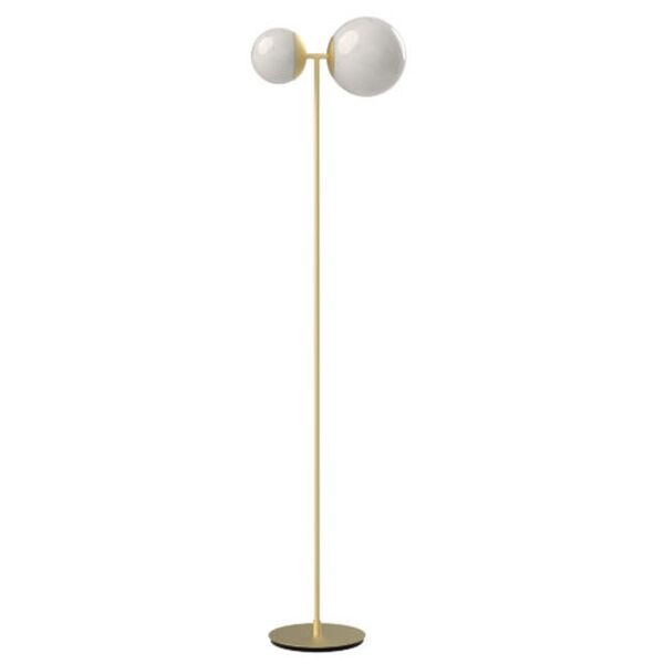 Biba Lampada Da Terra Bianca E Ottone