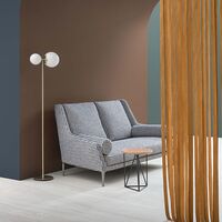 Biba Vloerlamp Wit & Messing