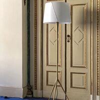 De-Lux B4 Vloerlamp Goud & Mat Wit