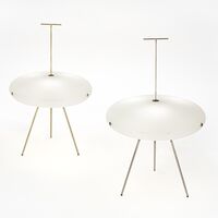 Luna Horizontal Floor Lamp Nickel
