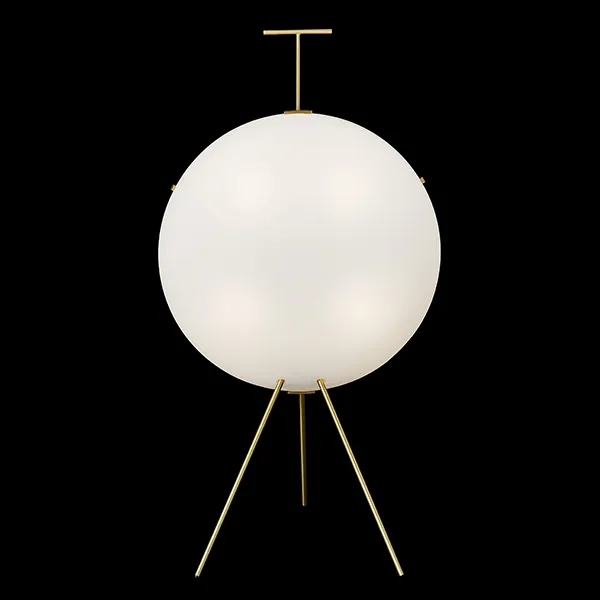Luna Verticale Vloerlamp Messing