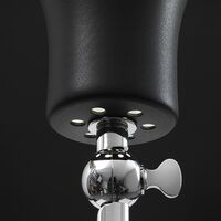 Lady V Floor Lamp Chrome & Matt Black Straight