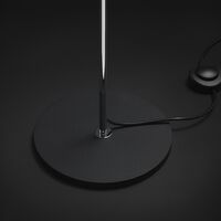 Lady V Floor Lamp Chrome & Matt Black Straight