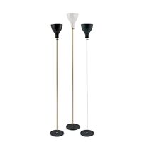 Lady V Floor Lamp Brass & Black Straight