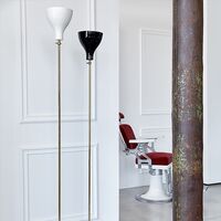 Lady V Floor Lamp Brass & Black Straight