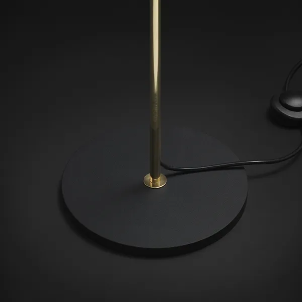 Lady V Floor Lamp Brass & Black Straight