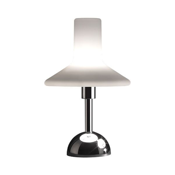 Olly Bordslampa Krom & Vit Medium