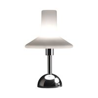 Olly Table Lamp Chrome & White Medium