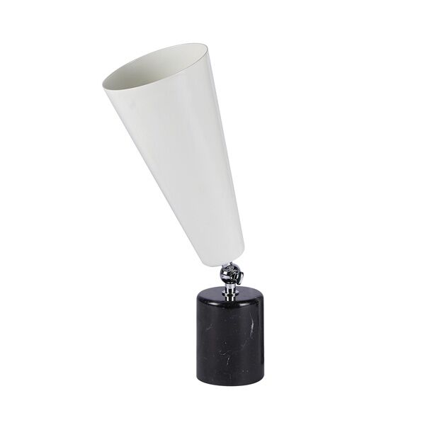 Vox Bordslampa Svart Marmor & Krom/Vit Mindre