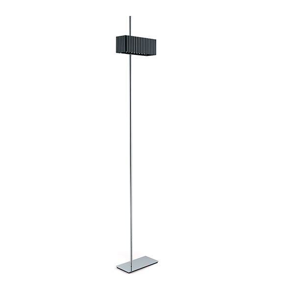 Wallie Golvlampa Krom & Svart H&ouml;g