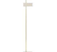 Wallie Vloerlamp Messing & Wit Hoog
