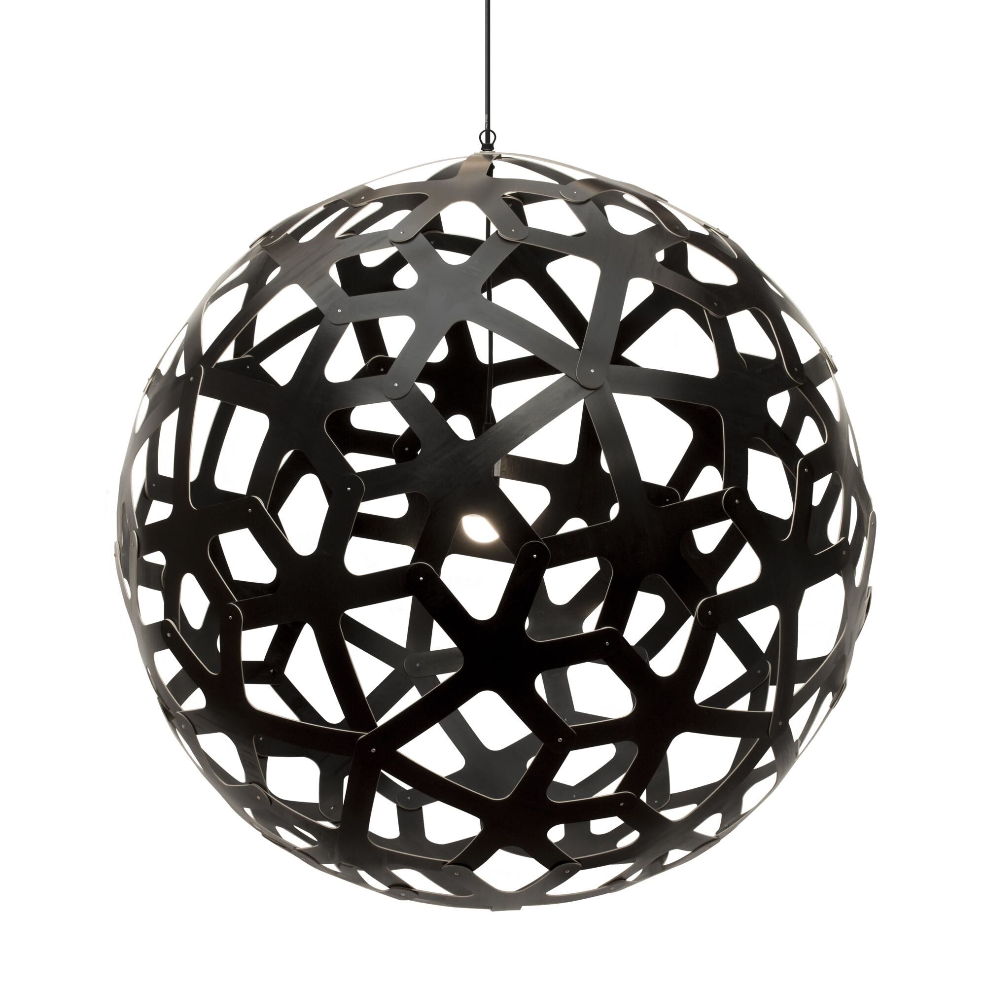 Korall Taklampa &Oslash;120 Svart 2 Sidor