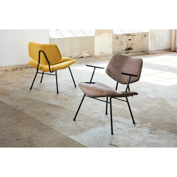 VL135 Lounge Chair Sierra Cognac Leather/ Chrome Frame