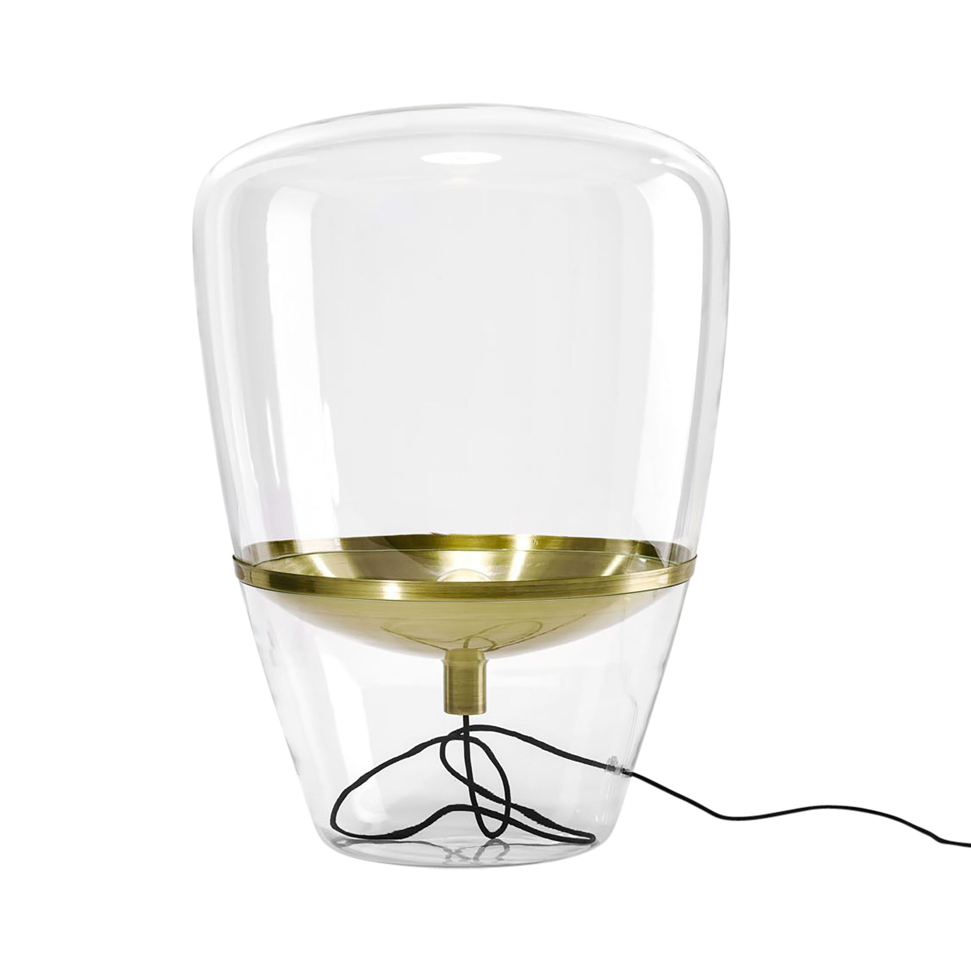Ballonger Stor Golvlampa Klart Glas/ M&auml;ssing