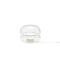 Macaron Table Lamp Small Clear Glass/ White Onyx