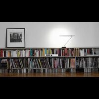 LET T Table Lamp Black, Alu Base