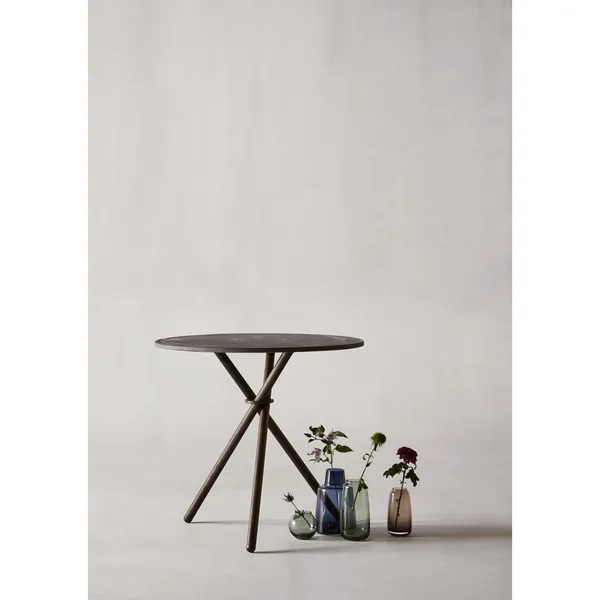 Aldric Cafébord Ø80 Mørk Egetræ