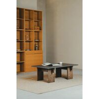 Arnold Table Basse Béton Clair/Chêne Clair - Édition Limitée