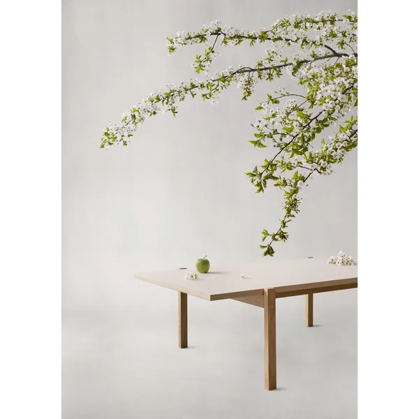 Eugene Couchtisch, Dunkler Beton/dunkle Eiche
