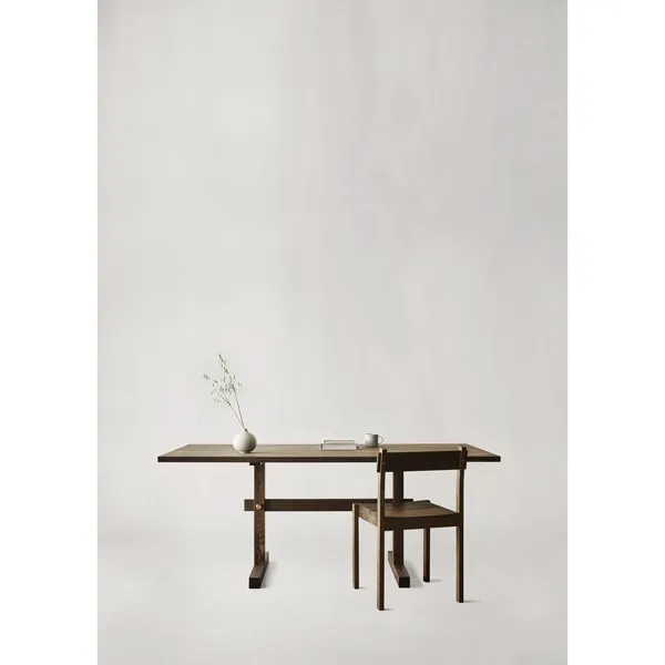 Gaspard 180 Dining Table Dark Oak