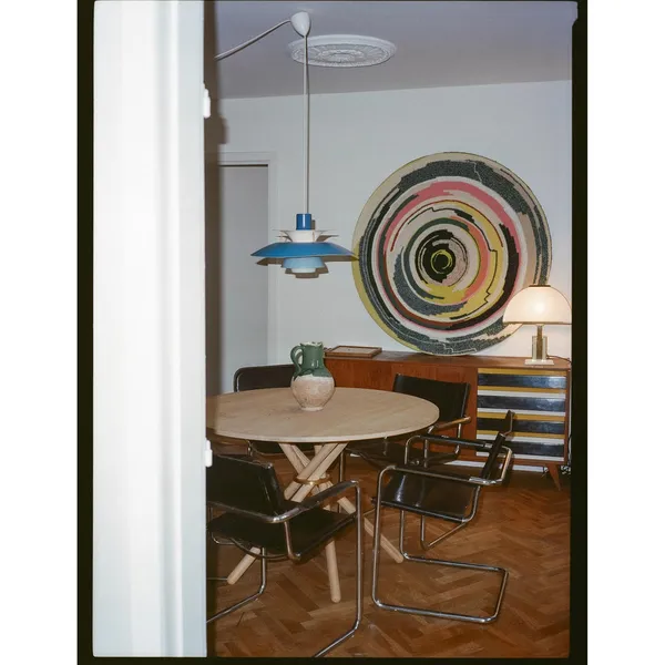 Hector 105 Dining Table Light Concrete/Light Oak