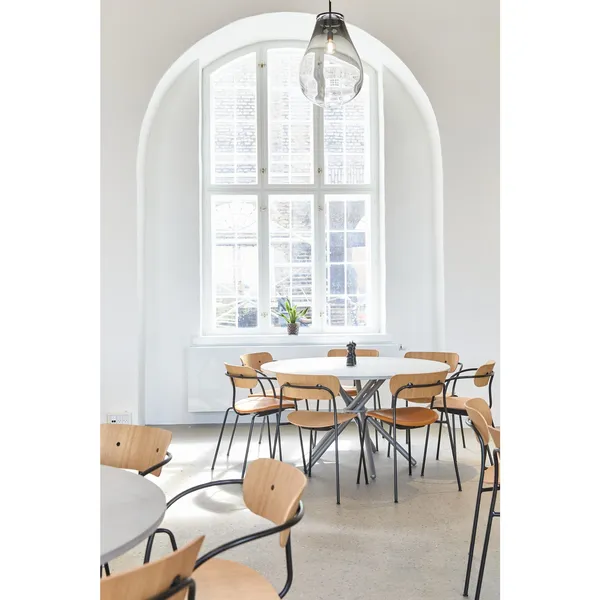 Hector 105 Dining Table Light Concrete/Light Oak