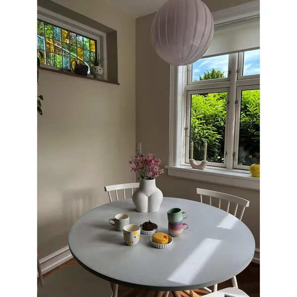 Hector 105 Dining Table Light Concrete/Light Oak