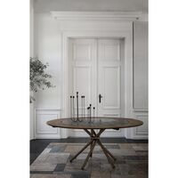 Hector 105 Dining Table Light Concrete/Light Oak