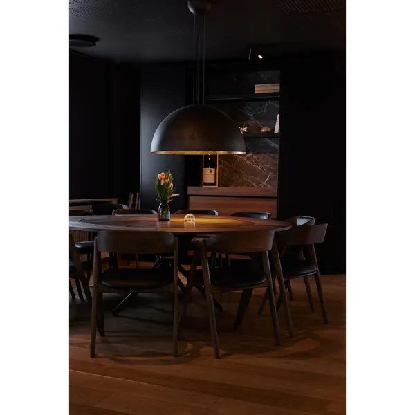 Hector 120 Dining Table Light Concrete/Light Oak