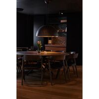 Hector 120 Dining Table Light Concrete/Light Oak