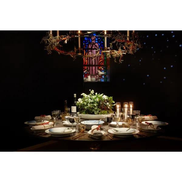 Hector 120 Dining Table Light Concrete/Light Oak