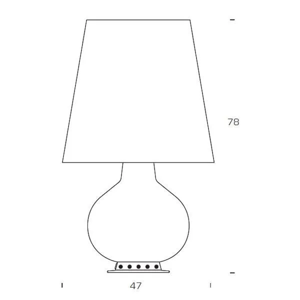 Fontana 1853 Tafellamp Groot Wit