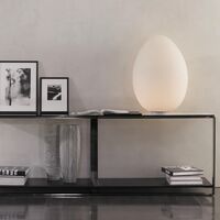 Uovo Lampada da Tavolo Media Bianco