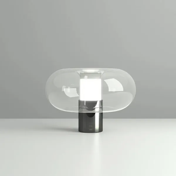 Fontanella Table Lamp Medium Chrome/ Black