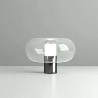 Fontanella Table Lamp Medium Chrome/ Black