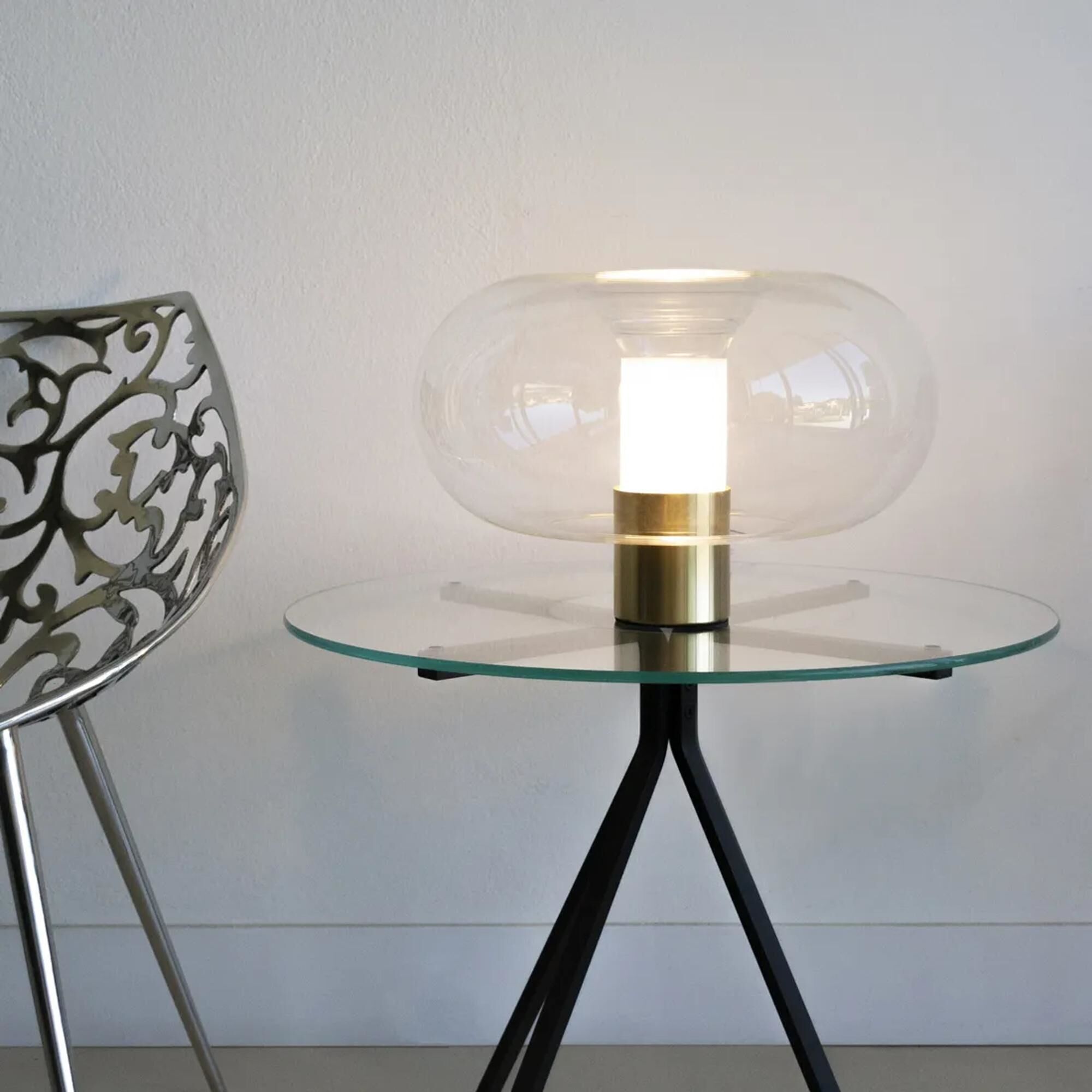 FontanaArte Fontanella Mediana Latón – Lámpara de mesa — imagen 4