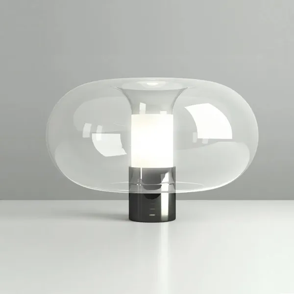Fontanella Bordlampe Stor Krom/Sort
