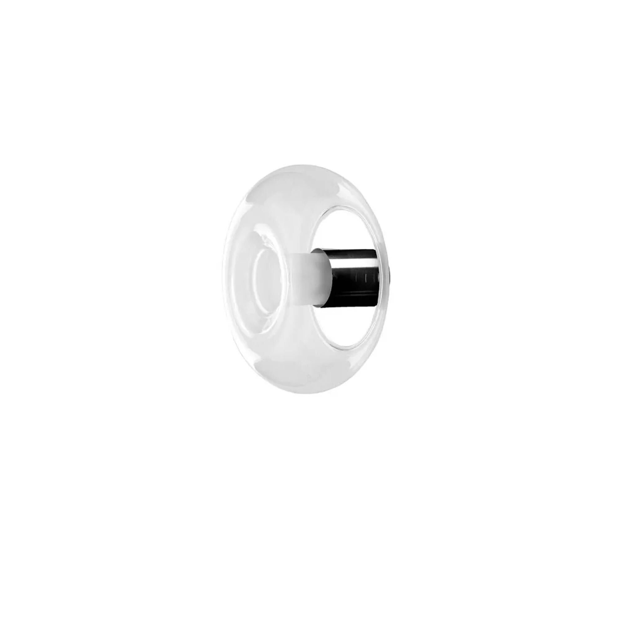 Fontanella V&auml;gglampa Mellan Krom/ Svart