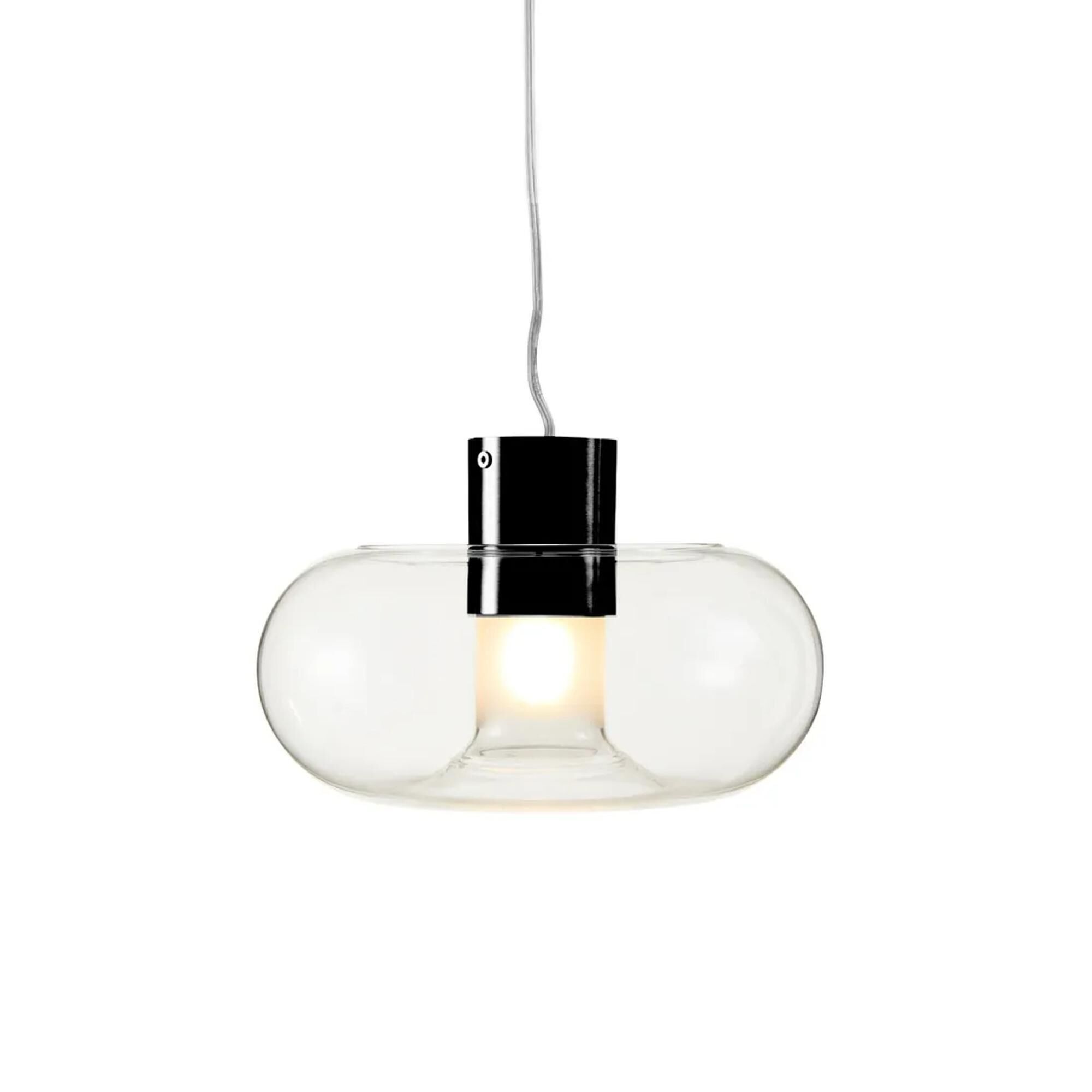 Fontanella Taklampa Stor Krom/ Svart