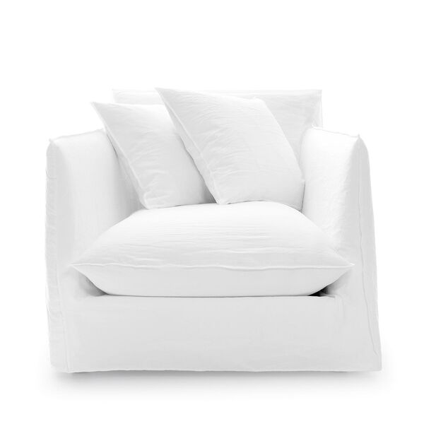 Ghost 01 Fauteuil Lino Blanc