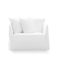 Ghost 09 Loveseat Fauteuil Wit Linnen