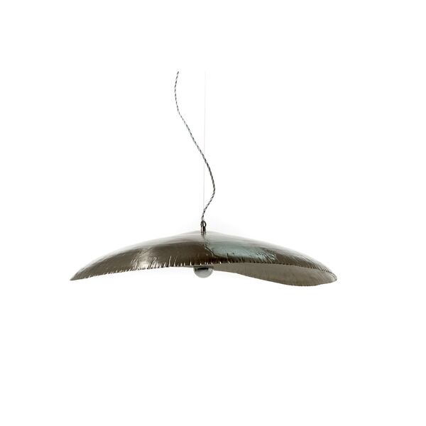 Silber 95 Pendelleuchte Aus Vernickeltem Nickel