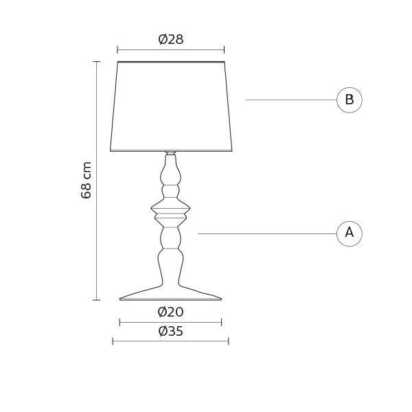Ali E Baba Bordlampe