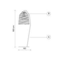 Black Out Vloerlamp Hoog Wit