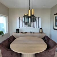 Fenomen Large Pendant - Smoke-coloured Glass & Brass