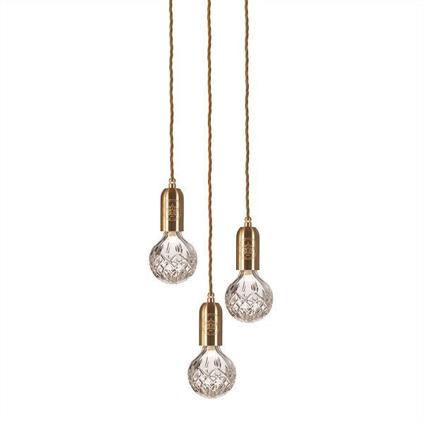 Crystal Bulb Taklampa 3 St Transparent/ M&auml;ssing