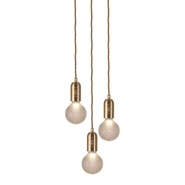 Crystal Bulb Taklampa 3 St Matt/M&auml;ssing