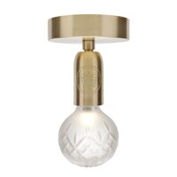 Crystal Bulb Ceiling Light Matte/Brass