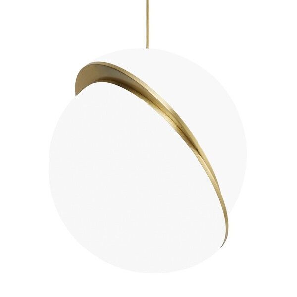Crescent Taklampa Opal/ M&auml;ssing